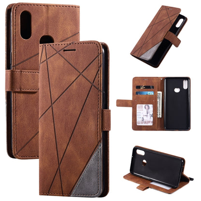 Skin Feel Splicing Horizontal Flip Leather Case with Holder & Card Slots & Wallet & Photo Frame, For Samsung Galaxy S20, For Samsung Galaxy S20 Plus, For Samsung Galaxy S20 Ultra, For Samsung Galaxy S8, For Samsung Galaxy J6, For Samsung Galaxy A50    ...