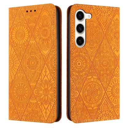 Ethnic Embossed Adsorption Leather Phone Case, For Samsung Galaxy S23 5G, For Samsung Galaxy S23 Ultra 5G, For Samsung Galaxy S22 5G, For Samsung Galaxy S22+ 5G, For Samsung Galaxy S22 Ultra 5G, For Samsung Galaxy S21 5G, For Samsung Galaxy S21+ 5G    ...