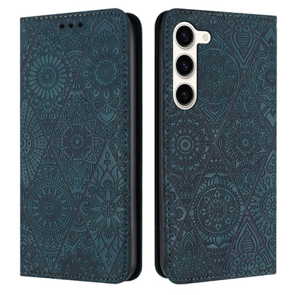 Ethnic Embossed Adsorption Leather Phone Case, For Samsung Galaxy S23 5G, For Samsung Galaxy S23 Ultra 5G, For Samsung Galaxy S22 5G, For Samsung Galaxy S22+ 5G, For Samsung Galaxy S22 Ultra 5G, For Samsung Galaxy S21 5G, For Samsung Galaxy S21+ 5G    ...