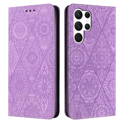 Ethnic Embossed Adsorption Leather Phone Case, For Samsung Galaxy S23 5G, For Samsung Galaxy S23 Ultra 5G, For Samsung Galaxy S22 5G, For Samsung Galaxy S22+ 5G, For Samsung Galaxy S22 Ultra 5G, For Samsung Galaxy S21 5G, For Samsung Galaxy S21+ 5G    ...