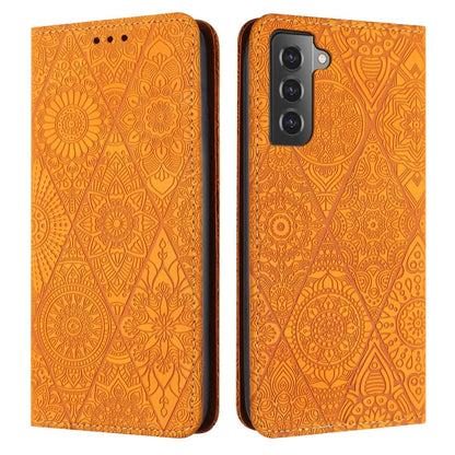 Ethnic Embossed Adsorption Leather Phone Case, For Samsung Galaxy S23 5G, For Samsung Galaxy S23 Ultra 5G, For Samsung Galaxy S22 5G, For Samsung Galaxy S22+ 5G, For Samsung Galaxy S22 Ultra 5G, For Samsung Galaxy S21 5G, For Samsung Galaxy S21+ 5G    ...