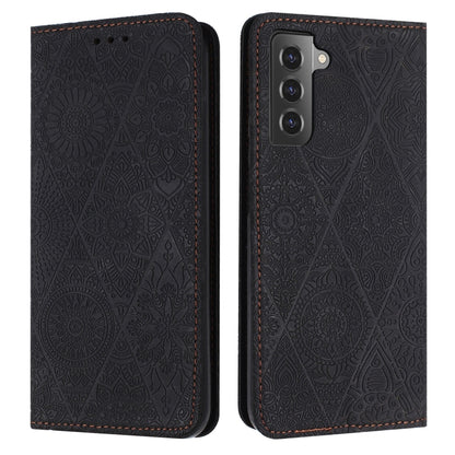 Ethnic Embossed Adsorption Leather Phone Case, For Samsung Galaxy S23 5G, For Samsung Galaxy S23 Ultra 5G, For Samsung Galaxy S22 5G, For Samsung Galaxy S22+ 5G, For Samsung Galaxy S22 Ultra 5G, For Samsung Galaxy S21 5G, For Samsung Galaxy S21+ 5G    ...