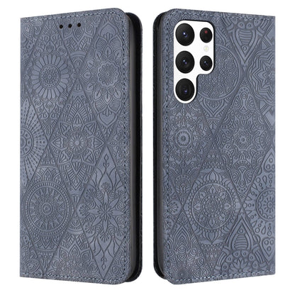 Ethnic Embossed Adsorption Leather Phone Case, For Samsung Galaxy S23 5G, For Samsung Galaxy S23 Ultra 5G, For Samsung Galaxy S22 5G, For Samsung Galaxy S22+ 5G, For Samsung Galaxy S22 Ultra 5G, For Samsung Galaxy S21 5G, For Samsung Galaxy S21+ 5G    ...
