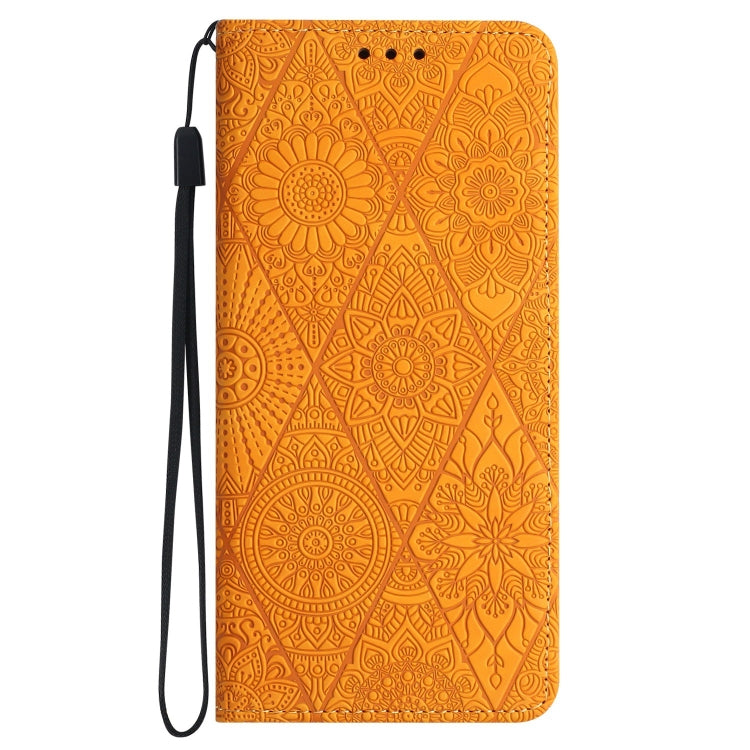 Ethnic Embossed Adsorption Leather Phone Case, For Samsung Galaxy S20, For Samsung Galaxy S20+, For Samsung Galaxy S20 FE, For Samsung Galaxy S20 Ultra, For Samsung Galaxy A02s 166mm, For Samsung Galaxy A03s 166mm, For Samsung Galaxy A12 5G            ...