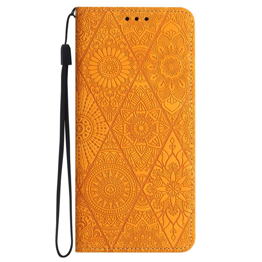 Ethnic Embossed Adsorption Leather Phone Case, For Samsung Galaxy S20, For Samsung Galaxy S20+, For Samsung Galaxy S20 FE, For Samsung Galaxy S20 Ultra, For Samsung Galaxy A02s 166mm, For Samsung Galaxy A03s 166mm, For Samsung Galaxy A12 5G            ...