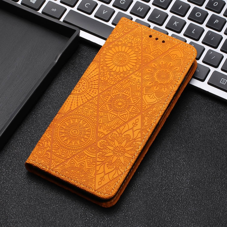 Ethnic Embossed Adsorption Leather Phone Case, For Samsung Galaxy S20, For Samsung Galaxy S20+, For Samsung Galaxy S20 FE, For Samsung Galaxy S20 Ultra, For Samsung Galaxy A02s 166mm, For Samsung Galaxy A03s 166mm, For Samsung Galaxy A12 5G            ...