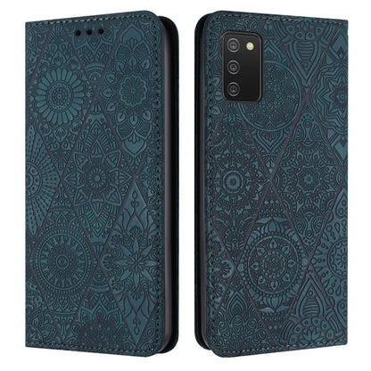 Ethnic Embossed Adsorption Leather Phone Case, For Samsung Galaxy S20, For Samsung Galaxy S20+, For Samsung Galaxy S20 FE, For Samsung Galaxy S20 Ultra, For Samsung Galaxy A02s 166mm, For Samsung Galaxy A03s 166mm, For Samsung Galaxy A12 5G            ...
