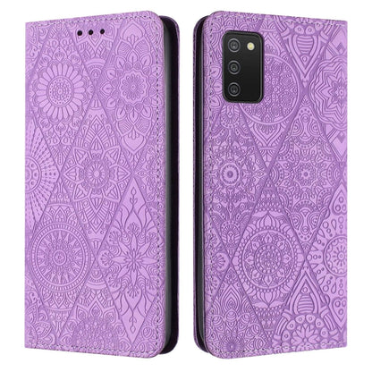 Ethnic Embossed Adsorption Leather Phone Case, For Samsung Galaxy S20, For Samsung Galaxy S20+, For Samsung Galaxy S20 FE, For Samsung Galaxy S20 Ultra, For Samsung Galaxy A02s 166mm, For Samsung Galaxy A03s 166mm, For Samsung Galaxy A12 5G            ...