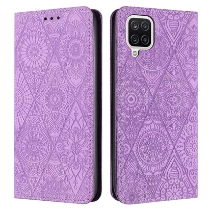 Ethnic Embossed Adsorption Leather Phone Case, For Samsung Galaxy S20, For Samsung Galaxy S20+, For Samsung Galaxy S20 FE, For Samsung Galaxy S20 Ultra, For Samsung Galaxy A02s 166mm, For Samsung Galaxy A03s 166mm, For Samsung Galaxy A12 5G            ...