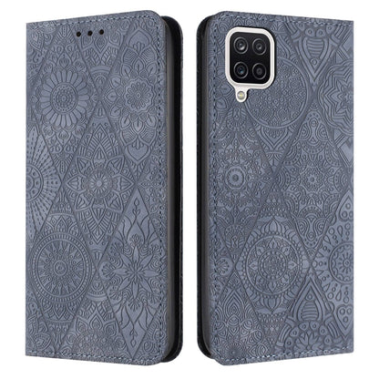 Ethnic Embossed Adsorption Leather Phone Case, For Samsung Galaxy S20, For Samsung Galaxy S20+, For Samsung Galaxy S20 FE, For Samsung Galaxy S20 Ultra, For Samsung Galaxy A02s 166mm, For Samsung Galaxy A03s 166mm, For Samsung Galaxy A12 5G            ...