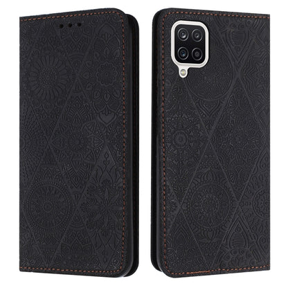 Ethnic Embossed Adsorption Leather Phone Case, For Samsung Galaxy S20, For Samsung Galaxy S20+, For Samsung Galaxy S20 FE, For Samsung Galaxy S20 Ultra, For Samsung Galaxy A02s 166mm, For Samsung Galaxy A03s 166mm, For Samsung Galaxy A12 5G            ...