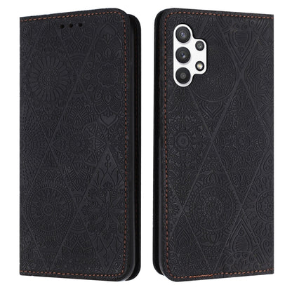 Ethnic Embossed Adsorption Leather Phone Case, For Samsung Galaxy S20, For Samsung Galaxy S20+, For Samsung Galaxy S20 FE, For Samsung Galaxy S20 Ultra, For Samsung Galaxy A02s 166mm, For Samsung Galaxy A03s 166mm, For Samsung Galaxy A12 5G            ...