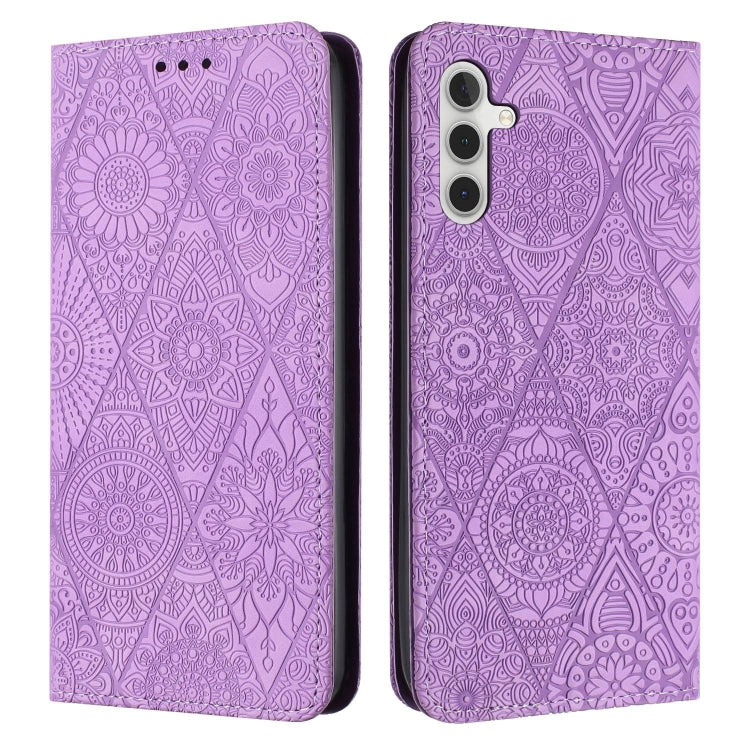 Ethnic Embossed Adsorption Leather Phone Case, For Samsung Galaxy A42 5G, For Samsung Galaxy A52 4G/5G, For Samsung Galaxy A53 5G, For Samsung Galaxy A54 5G, For Samsung Galaxy A72 4G/5G, For Samsung Galaxy A73 5G, For Samsung Galaxy S10               ...
