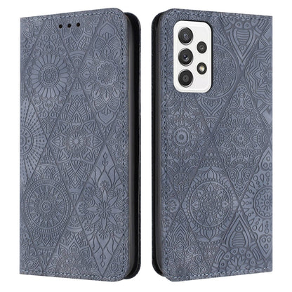 Ethnic Embossed Adsorption Leather Phone Case, For Samsung Galaxy A42 5G, For Samsung Galaxy A52 4G/5G, For Samsung Galaxy A53 5G, For Samsung Galaxy A54 5G, For Samsung Galaxy A72 4G/5G, For Samsung Galaxy A73 5G, For Samsung Galaxy S10               ...