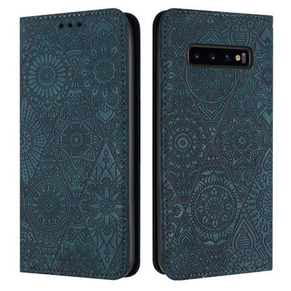 Ethnic Embossed Adsorption Leather Phone Case, For Samsung Galaxy A42 5G, For Samsung Galaxy A52 4G/5G, For Samsung Galaxy A53 5G, For Samsung Galaxy A54 5G, For Samsung Galaxy A72 4G/5G, For Samsung Galaxy A73 5G, For Samsung Galaxy S10               ...