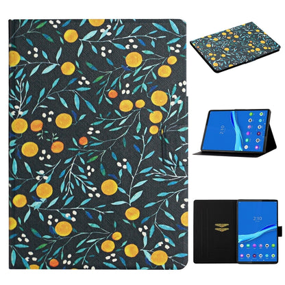 Flower Pattern Horizontal Flip Leather Case with Card Slots & Holder, For Huawei MediaPad M5 lite 10.1, For Huawei MediaPad T5, For Lenovo Tab M10, For Lenovo Tab M10 Plus, For Samsung Galaxy Tab A 8.0 2019, For Samsung Galaxy Tab A 10.1 (2019)        ...