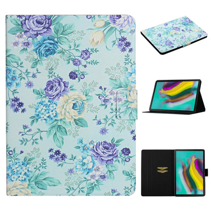 Flower Pattern Horizontal Flip Leather Case with Card Slots & Holder, For Huawei MediaPad M5 lite 10.1, For Huawei MediaPad T5, For Lenovo Tab M10, For Lenovo Tab M10 Plus, For Samsung Galaxy Tab A 8.0 2019, For Samsung Galaxy Tab A 10.1 (2019)        ...