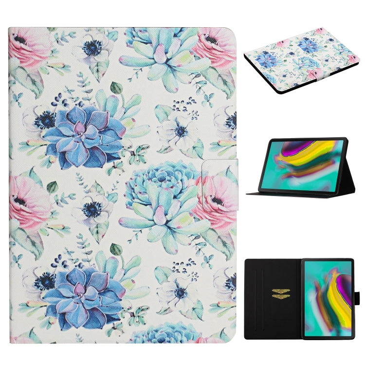Flower Pattern Horizontal Flip Leather Case with Card Slots & Holder, For Samsung Galaxy Tab S6, For Amazon Kindle Fire 7 (2019), For Amazon Kindle Fire HD 8 (2020), For Amazon Kindle Fire HD 10, For iPad 5, For iPad 10.2, For iPad Pro 10.5 inch       ...