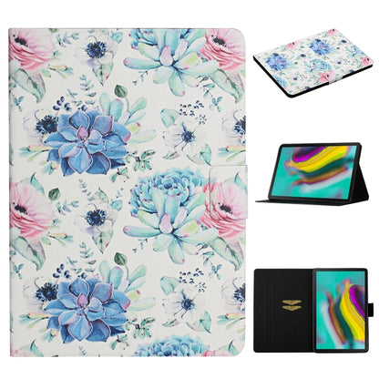 Flower Pattern Horizontal Flip Leather Case with Card Slots & Holder, For Samsung Galaxy Tab S6, For Amazon Kindle Fire 7 (2019), For Amazon Kindle Fire HD 8 (2020), For Amazon Kindle Fire HD 10, For iPad 5, For iPad 10.2, For iPad Pro 10.5 inch       ...