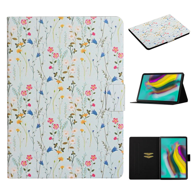 Flower Pattern Horizontal Flip Leather Case with Card Slots & Holder, For Samsung Galaxy Tab S6, For Amazon Kindle Fire 7 (2019), For Amazon Kindle Fire HD 8 (2020), For Amazon Kindle Fire HD 10, For iPad 5, For iPad 10.2, For iPad Pro 10.5 inch       ...