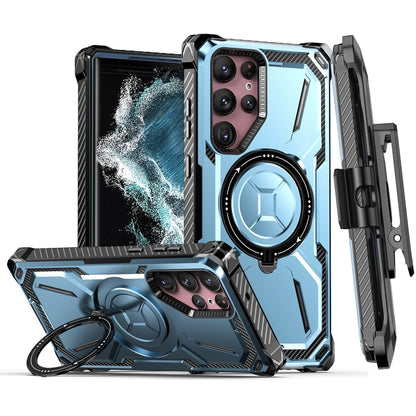 Armor Series Holder Phone Case with Back Clip, For Samsung Galaxy S23 Ultra 5G, For Samsung Galaxy S23 5G, For Samsung Galaxy S22 Ultra 5G, For Samsung Galaxy S22 5G, For Samsung Galaxy S22+ 5G, For Samsung Galaxy S21 Ultra 5G, For Samsung Galaxy S21+ ...
