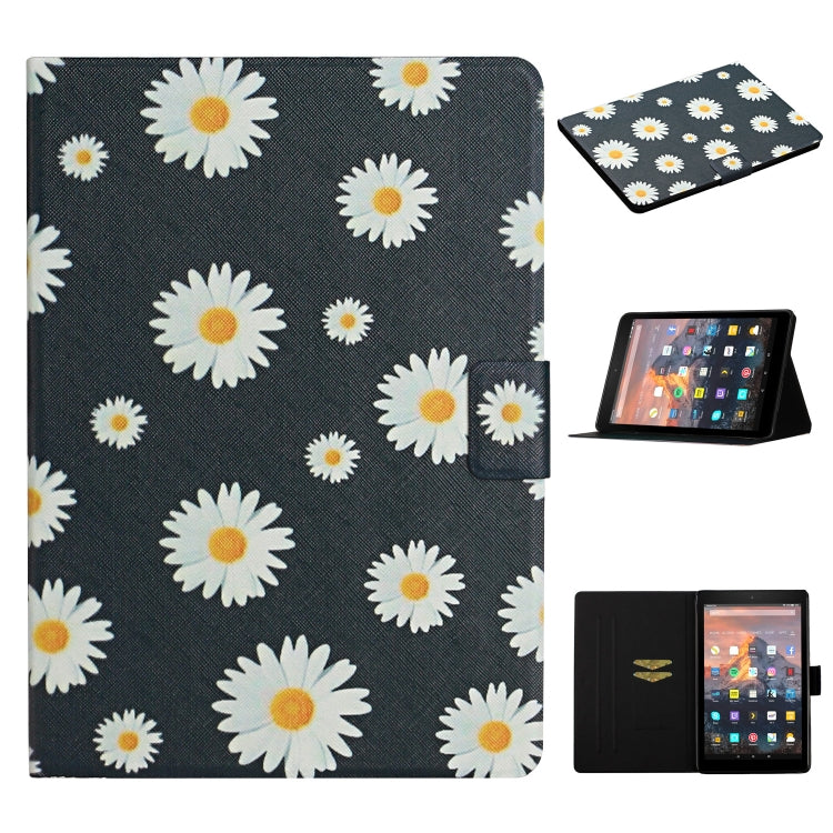 Flower Pattern Horizontal Flip Leather Case with Card Slots & Holder, For Samsung Galaxy Tab S6, For Amazon Kindle Fire 7 (2019), For Amazon Kindle Fire HD 8 (2020), For Amazon Kindle Fire HD 10, For iPad 5, For iPad 10.2, For iPad Pro 10.5 inch       ...