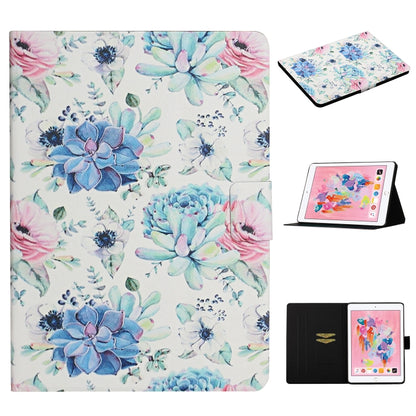 Flower Pattern Horizontal Flip Leather Case with Card Slots & Holder, For Samsung Galaxy Tab S6, For Amazon Kindle Fire 7 (2019), For Amazon Kindle Fire HD 8 (2020), For Amazon Kindle Fire HD 10, For iPad 5, For iPad 10.2, For iPad Pro 10.5 inch       ...