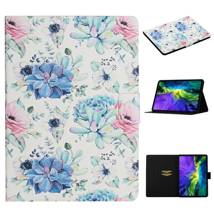Flower Pattern Horizontal Flip Leather Case with Card Slots & Holder, For Samsung Galaxy Tab S6, For Amazon Kindle Fire 7 (2019), For Amazon Kindle Fire HD 8 (2020), For Amazon Kindle Fire HD 10, For iPad 5, For iPad 10.2, For iPad Pro 10.5 inch       ...