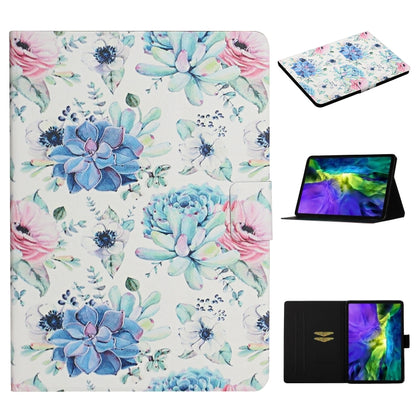 Flower Pattern Horizontal Flip Leather Case with Card Slots & Holder, For Samsung Galaxy Tab S6, For Amazon Kindle Fire 7 (2019), For Amazon Kindle Fire HD 8 (2020), For Amazon Kindle Fire HD 10, For iPad 5, For iPad 10.2, For iPad Pro 10.5 inch       ...