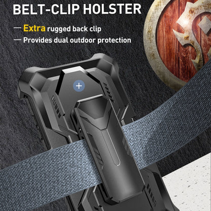 Armor Series Holder Phone Case with Back Clip, For Samsung Galaxy S23 Ultra 5G, For Samsung Galaxy S23 5G, For Samsung Galaxy S22 Ultra 5G, For Samsung Galaxy S22 5G, For Samsung Galaxy S22+ 5G, For Samsung Galaxy S21 Ultra 5G, For Samsung Galaxy S21+ ...