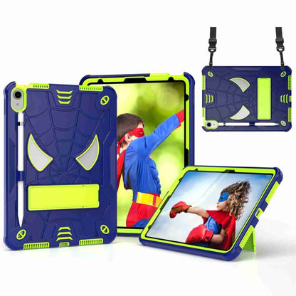 Spider Texture Silicone Hybrid PC Tablet Case with Shoulder Strap, For iPad 10th Gen 10.9 2022, For iPad Pro 11 2021 / Air 5 10.9, For iPad 10.2 2021 / 2020 / 2019, For iPad mini 6