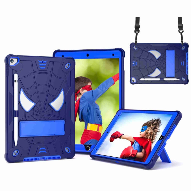 Spider Texture Silicone Hybrid PC Tablet Case with Shoulder Strap, For iPad 10th Gen 10.9 2022, For iPad Pro 11 2021 / Air 5 10.9, For iPad 10.2 2021 / 2020 / 2019, For iPad mini 6