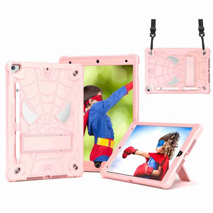 Spider Texture Silicone Hybrid PC Tablet Case with Shoulder Strap, For iPad 10th Gen 10.9 2022, For iPad Pro 11 2021 / Air 5 10.9, For iPad 10.2 2021 / 2020 / 2019, For iPad mini 6