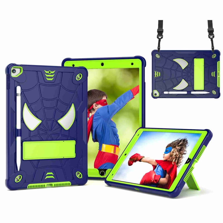 Spider Texture Silicone Hybrid PC Tablet Case with Shoulder Strap, For iPad 10th Gen 10.9 2022, For iPad Pro 11 2021 / Air 5 10.9, For iPad 10.2 2021 / 2020 / 2019, For iPad mini 6