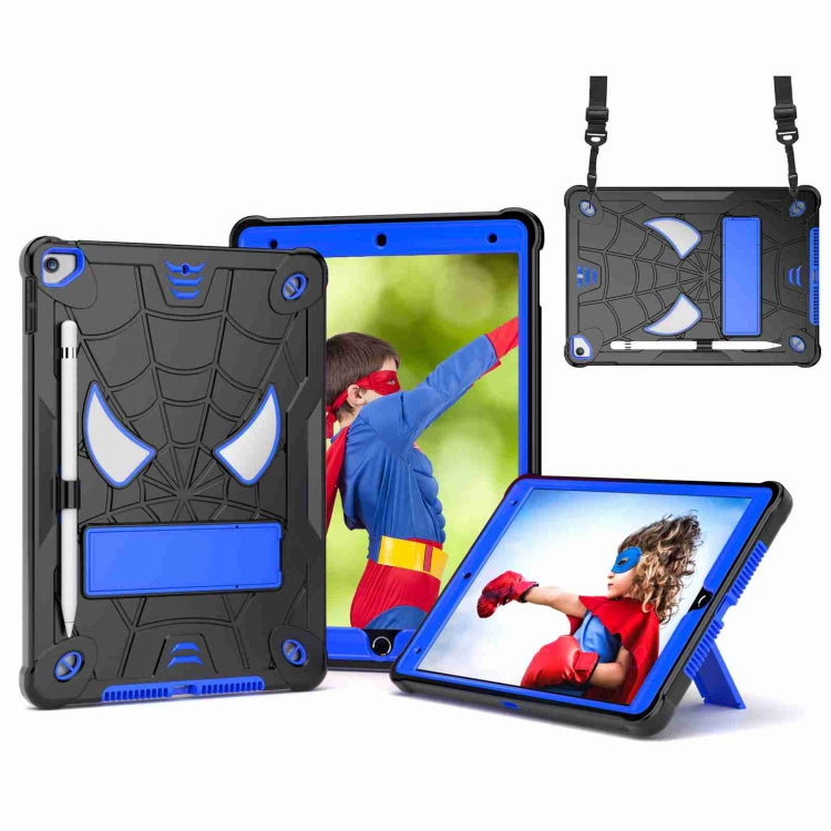 Spider Texture Silicone Hybrid PC Tablet Case with Shoulder Strap, For iPad 10th Gen 10.9 2022, For iPad Pro 11 2021 / Air 5 10.9, For iPad 10.2 2021 / 2020 / 2019, For iPad mini 6