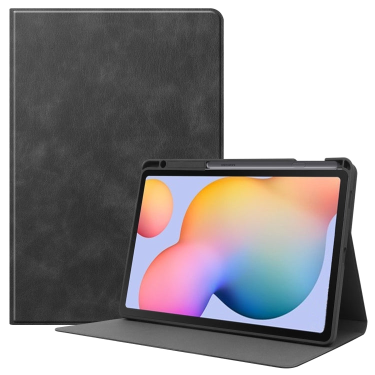 For Samsung Galaxy Tab S6 Lite P610 / P615 Cowhide Texture TPU Tablet Horizontal Flip Leather Case with Holder & Sleep / Wake-Up Function & Pen Slot, For Samsung Galaxy Tab S6 Lite P610 / P615