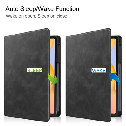 For Samsung Galaxy Tab S6 Lite P610 / P615 Cowhide Texture TPU Tablet Horizontal Flip Leather Case with Holder & Sleep / Wake-Up Function & Pen Slot, For Samsung Galaxy Tab S6 Lite P610 / P615