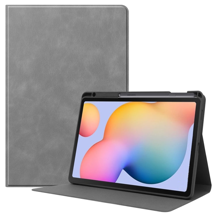 For Samsung Galaxy Tab S6 Lite P610 / P615 Cowhide Texture TPU Tablet Horizontal Flip Leather Case with Holder & Sleep / Wake-Up Function & Pen Slot, For Samsung Galaxy Tab S6 Lite P610 / P615