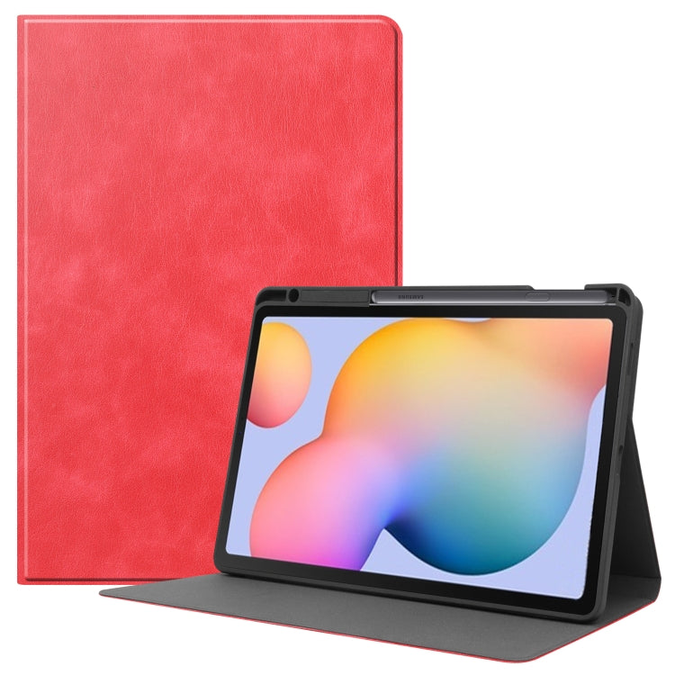 For Samsung Galaxy Tab S6 Lite P610 / P615 Cowhide Texture TPU Tablet Horizontal Flip Leather Case with Holder & Sleep / Wake-Up Function & Pen Slot, For Samsung Galaxy Tab S6 Lite P610 / P615