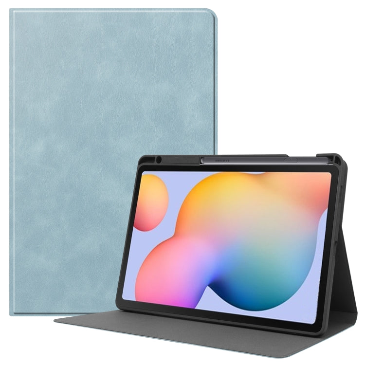 For Samsung Galaxy Tab S6 Lite P610 / P615 Cowhide Texture TPU Tablet Horizontal Flip Leather Case with Holder & Sleep / Wake-Up Function & Pen Slot, For Samsung Galaxy Tab S6 Lite P610 / P615