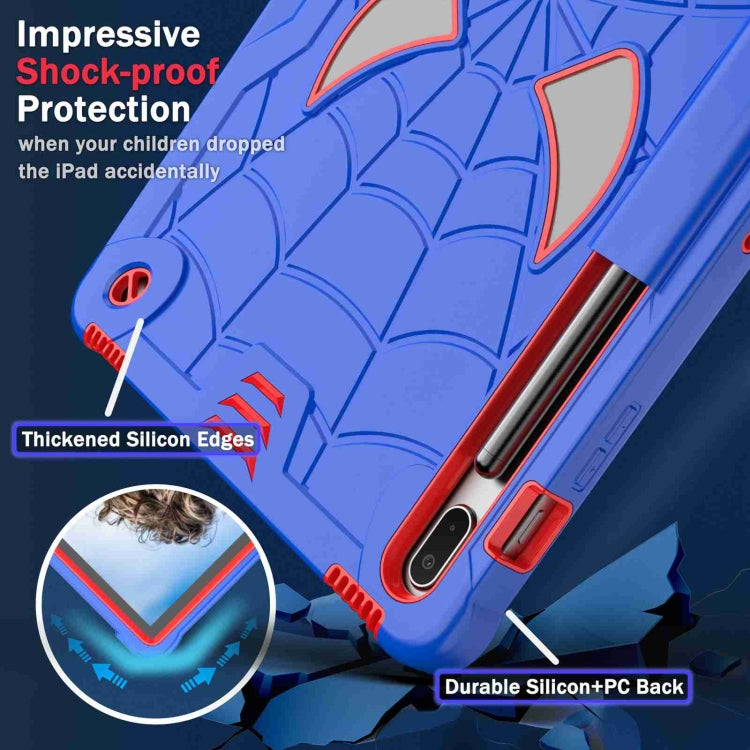 Spider Texture Silicone Hybrid PC Tablet Case with Shoulder Strap, For Samsung Galaxy Tab S7 FE / S7+ / S8+, For Samsung Galaxy Tab S7 / S8, For Samsung Galaxy Tab A8 10.5 2021, For Samsung Galaxy Tab S6 Lite P610