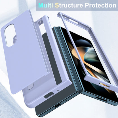 Skin Feel Fold Full Coverage Phone Case with Holder, For Samsung Galaxy Z Fold4, For Samsung Galaxy Z Fold3