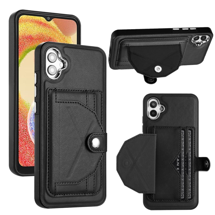 Shockproof Leather Phone Case with Card Holder, For Samsung Galaxy A04E / F04 / M04, For Samsung Galaxy A34 5G, For Samsung Galaxy A54 5G, For Samsung Galaxy S23 Ultra, For Samsung Galaxy S23, For Samsung Galaxy A04 4G                                  ...