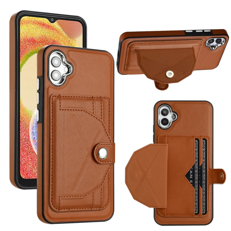 Shockproof Leather Phone Case with Card Holder, For Samsung Galaxy A04E / F04 / M04, For Samsung Galaxy A34 5G, For Samsung Galaxy A54 5G, For Samsung Galaxy S23 Ultra, For Samsung Galaxy S23, For Samsung Galaxy A04 4G                                  ...