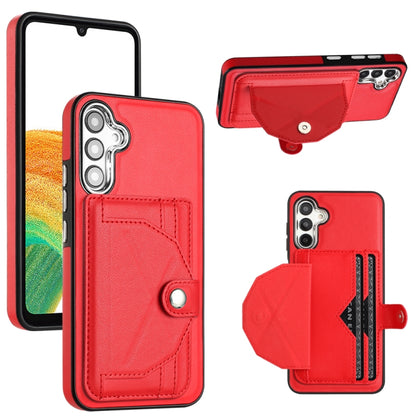 Shockproof Leather Phone Case with Card Holder, For Samsung Galaxy A04E / F04 / M04, For Samsung Galaxy A34 5G, For Samsung Galaxy A54 5G, For Samsung Galaxy S23 Ultra, For Samsung Galaxy S23, For Samsung Galaxy A04 4G                                  ...