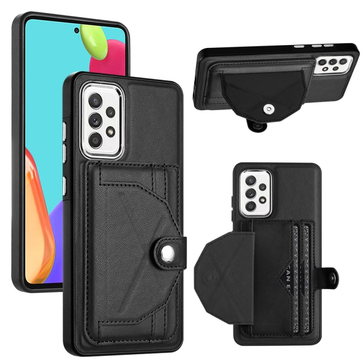 Shockproof Leather Phone Case with Card Holder, For Samsung Galaxy A53 5G, For Samsung Galaxy A73 5G, For Samsung Galaxy A33 5G, For Samsung Galaxy A13 4G, For Samsung Galaxy S22 Ultra 5G, For Samsung Galaxy S22+ 5G, For Samsung Galaxy S22 5G          ...
