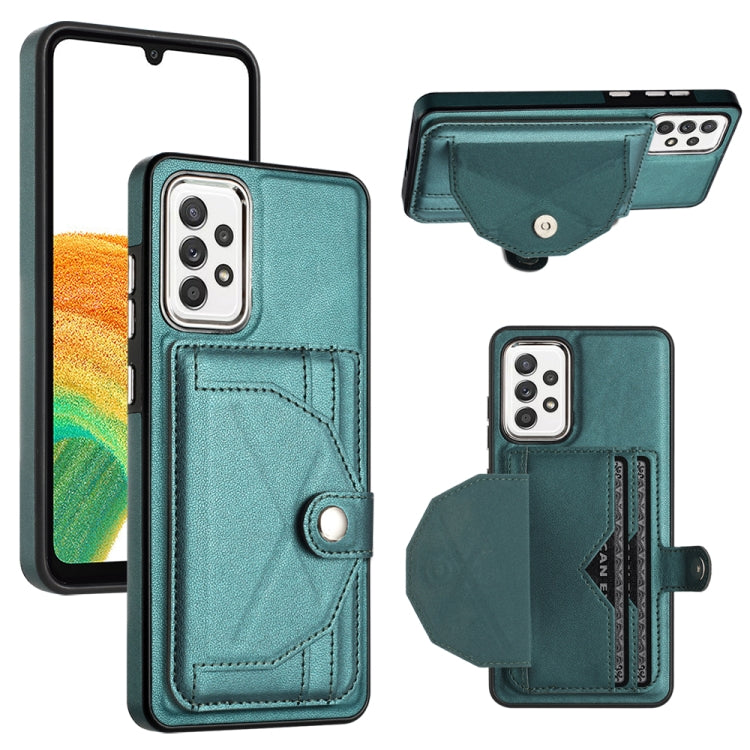 Shockproof Leather Phone Case with Card Holder, For Samsung Galaxy A53 5G, For Samsung Galaxy A73 5G, For Samsung Galaxy A33 5G, For Samsung Galaxy A13 4G, For Samsung Galaxy S22 Ultra 5G, For Samsung Galaxy S22+ 5G, For Samsung Galaxy S22 5G          ...