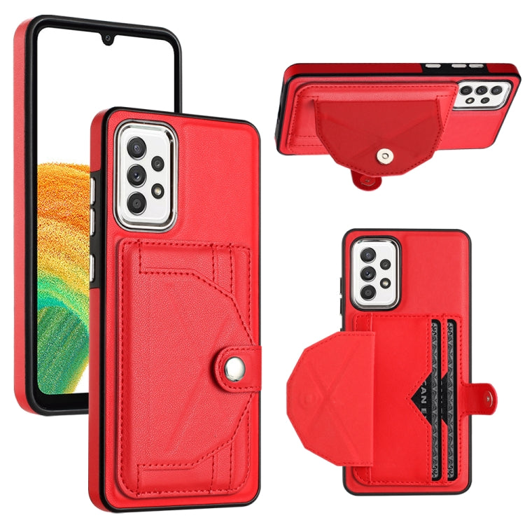 Shockproof Leather Phone Case with Card Holder, For Samsung Galaxy A53 5G, For Samsung Galaxy A73 5G, For Samsung Galaxy A33 5G, For Samsung Galaxy A13 4G, For Samsung Galaxy S22 Ultra 5G, For Samsung Galaxy S22+ 5G, For Samsung Galaxy S22 5G          ...