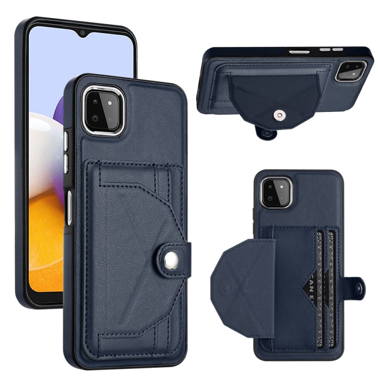 Shockproof Leather Phone Case with Card Holder, For Samsung Galaxy A53 5G, For Samsung Galaxy A73 5G, For Samsung Galaxy A33 5G, For Samsung Galaxy A13 4G, For Samsung Galaxy S22 Ultra 5G, For Samsung Galaxy S22+ 5G, For Samsung Galaxy S22 5G          ...