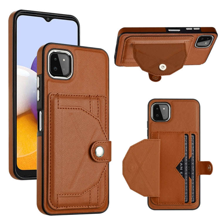 Shockproof Leather Phone Case with Card Holder, For Samsung Galaxy A53 5G, For Samsung Galaxy A73 5G, For Samsung Galaxy A33 5G, For Samsung Galaxy A13 4G, For Samsung Galaxy S22 Ultra 5G, For Samsung Galaxy S22+ 5G, For Samsung Galaxy S22 5G          ...